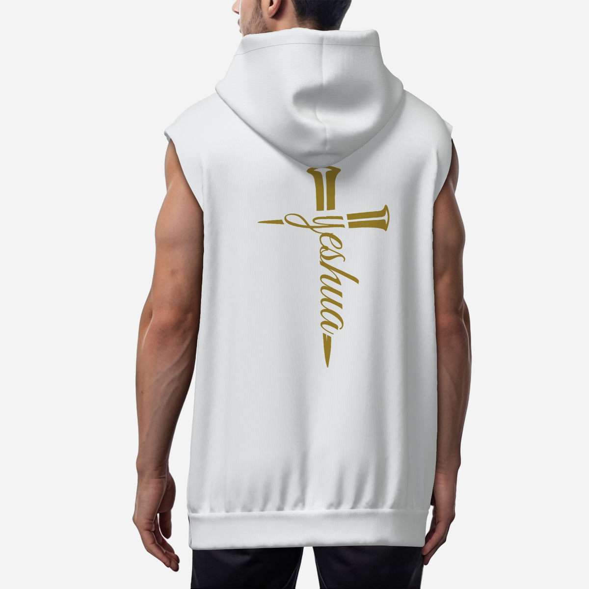 Yeshua Sleeveless Lightweight Zip Hoodie
