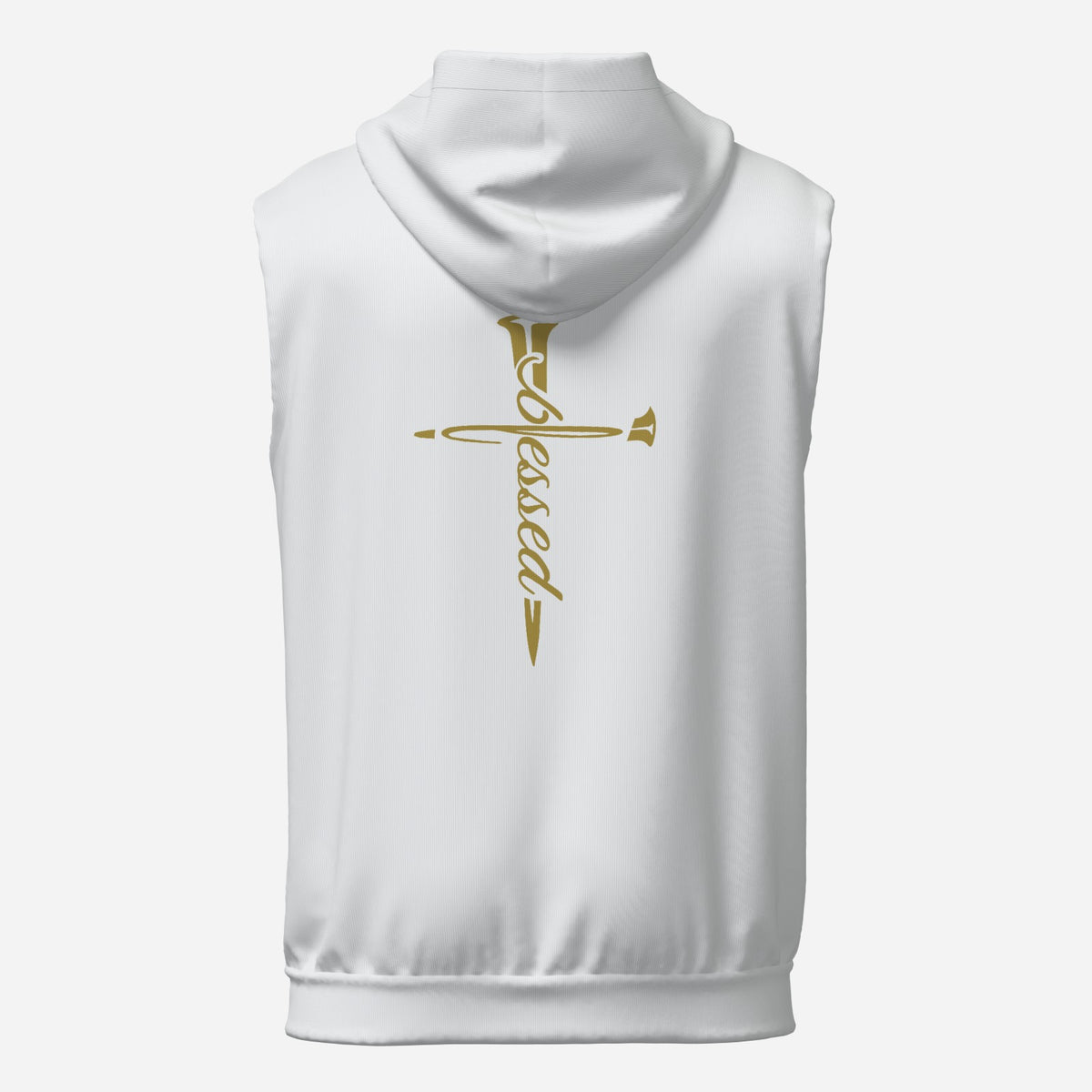Blessed Sleeveless Lightweight Zip Hoodie