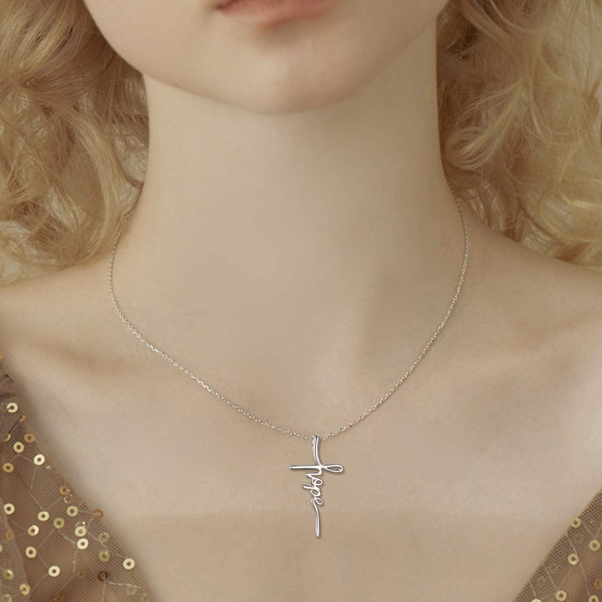 The Anchor of Hope Cross | Sterling Silver Christian Necklace