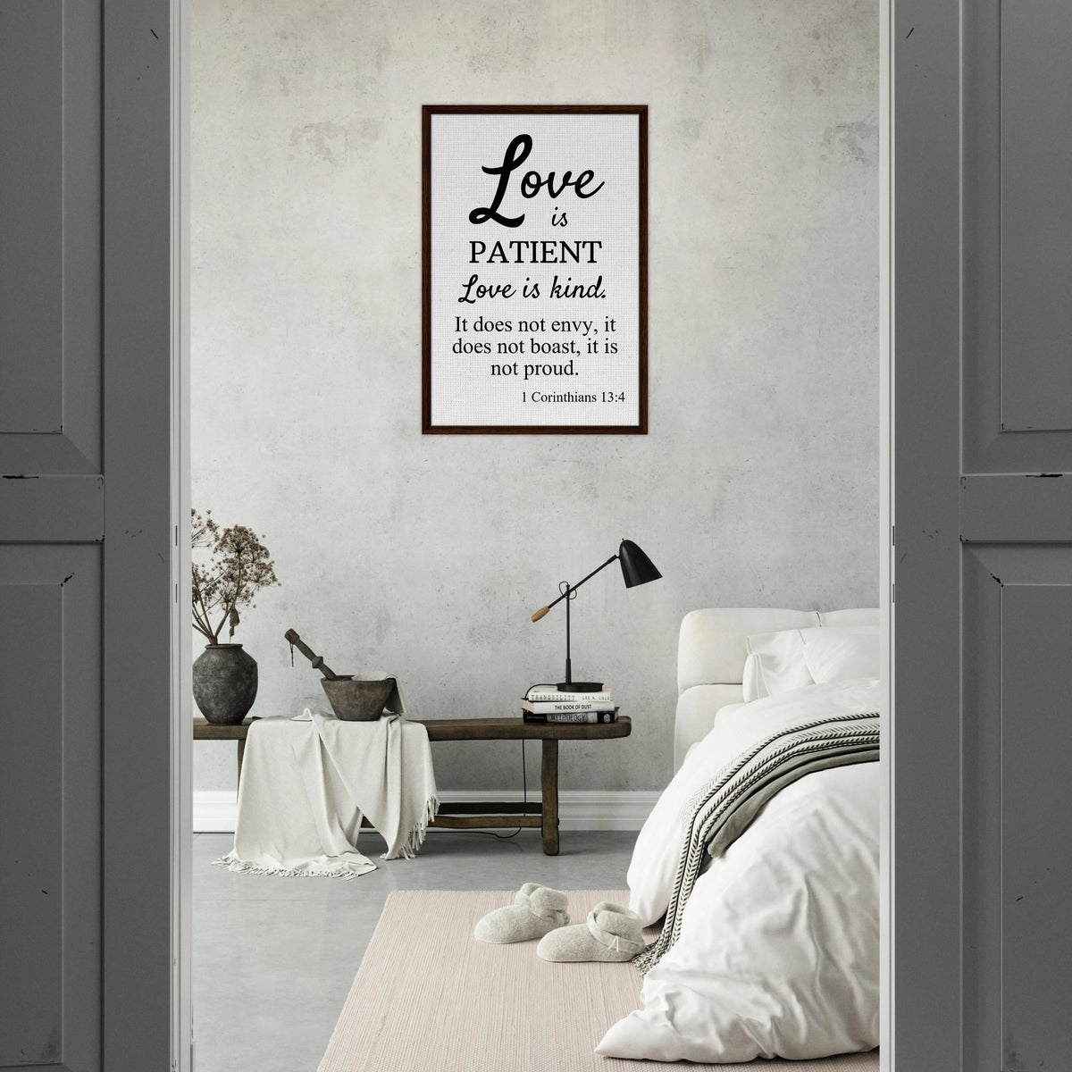 1 Corinthians 13:4- Christian Scripture Canvas Print