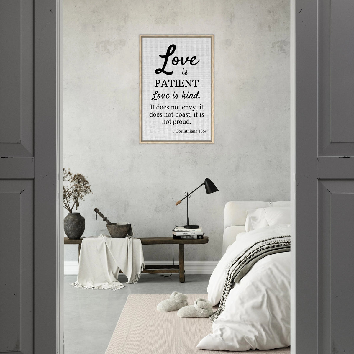 1 Corinthians 13:4- Christian Scripture Canvas Print