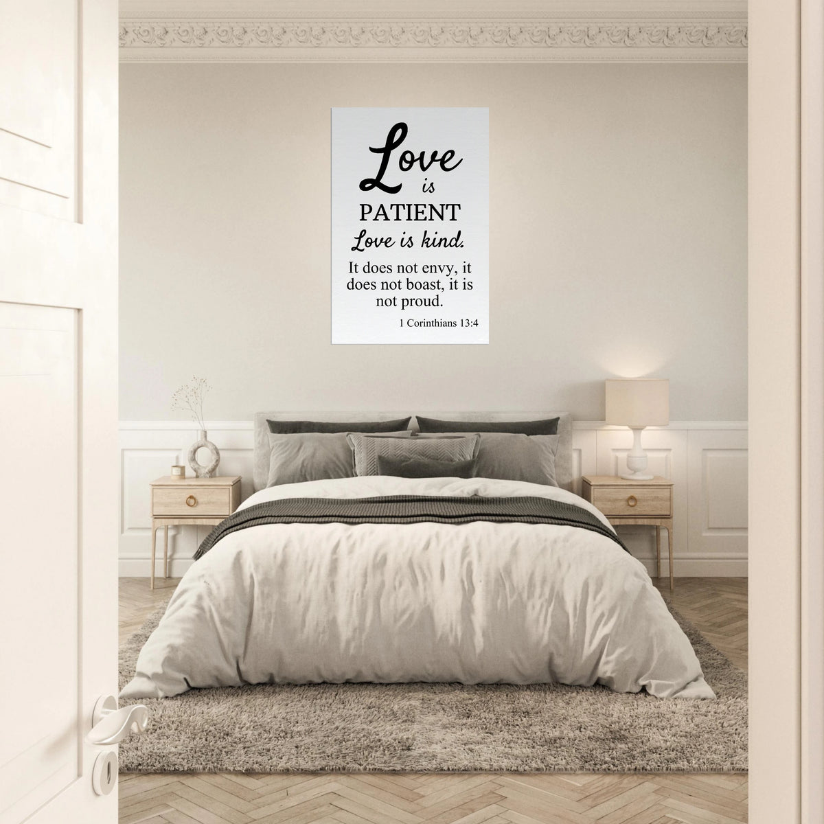 1 Corinthians 13:4- Christian Scripture Canvas Print