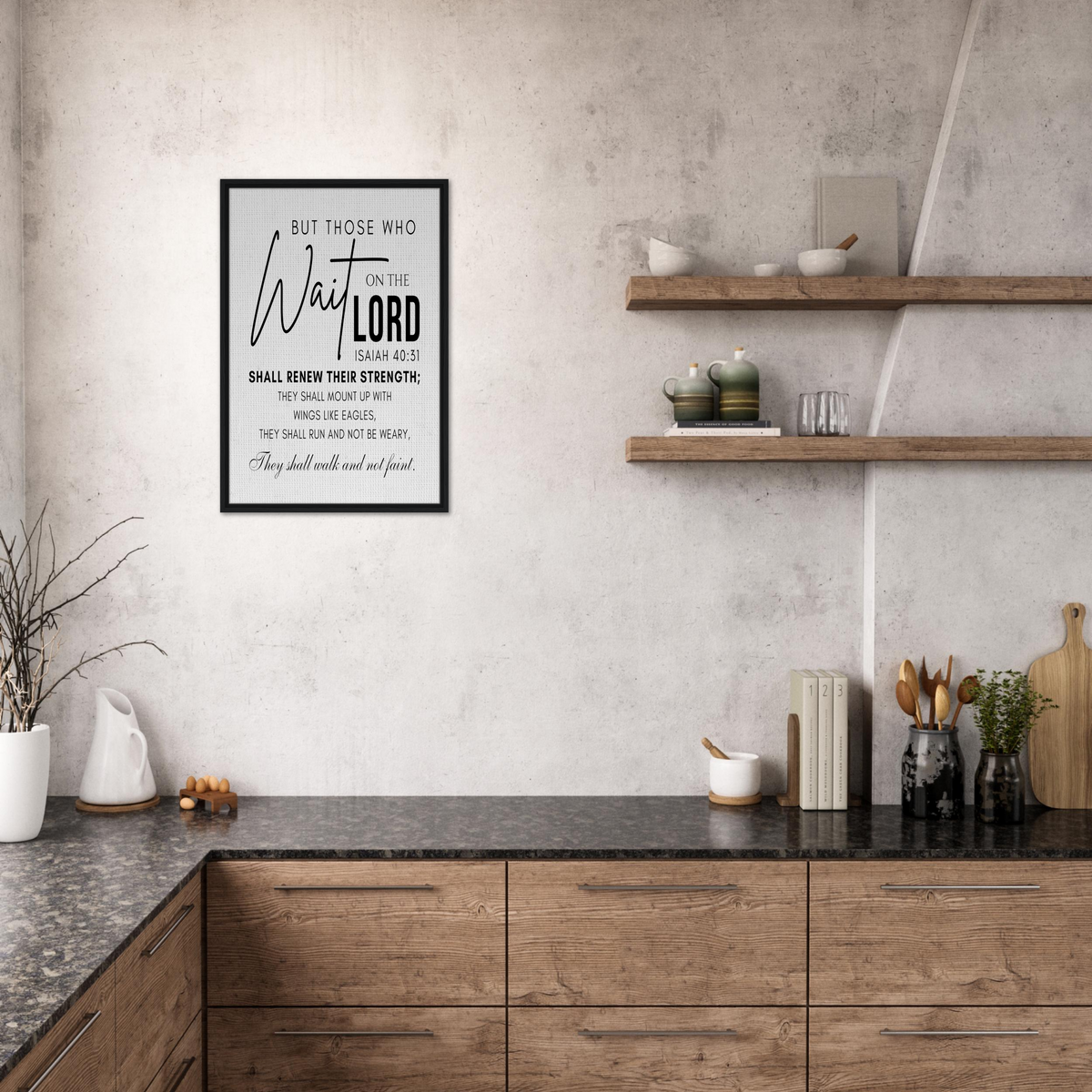 Isaiah 40:31- Christian Scripture Canvas Print