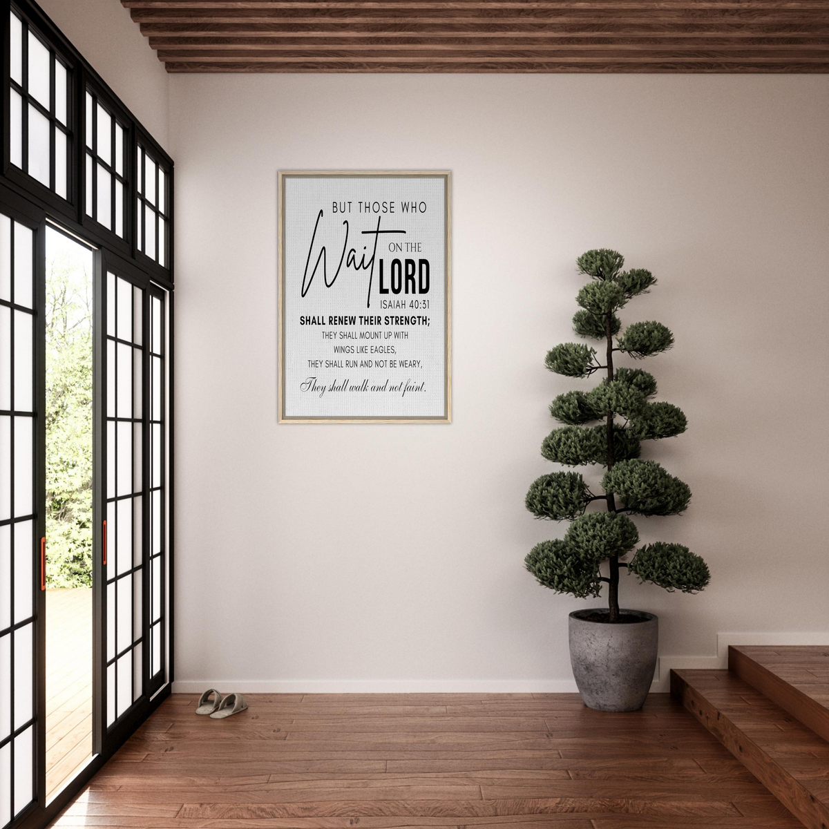 Isaiah 40:31- Christian Scripture Canvas Print