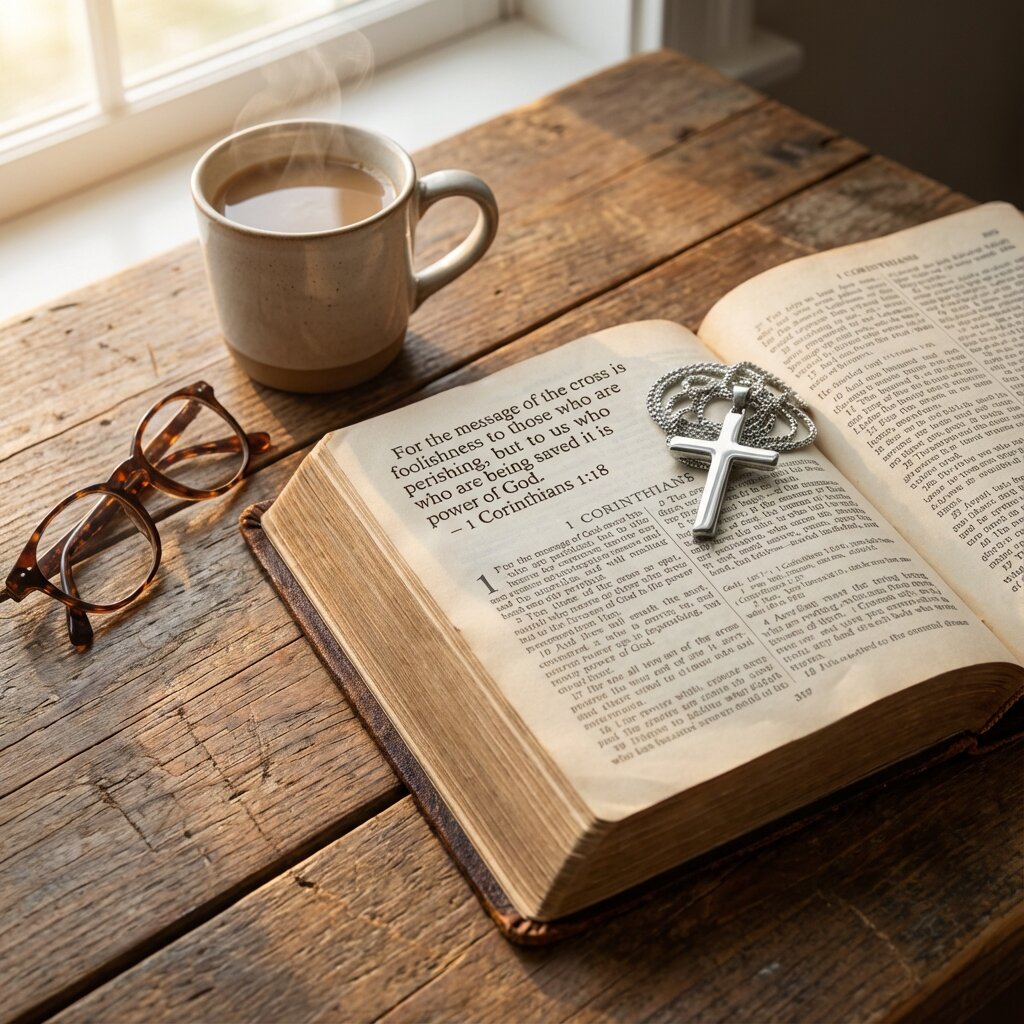 The Cornerstone Cross | Sterling Silver Christian Necklace