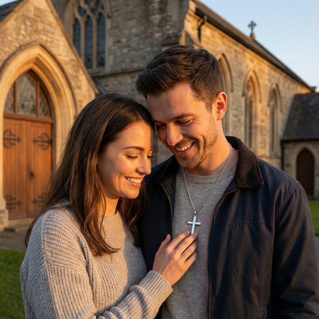 The Cornerstone Cross | Sterling Silver Christian Necklace