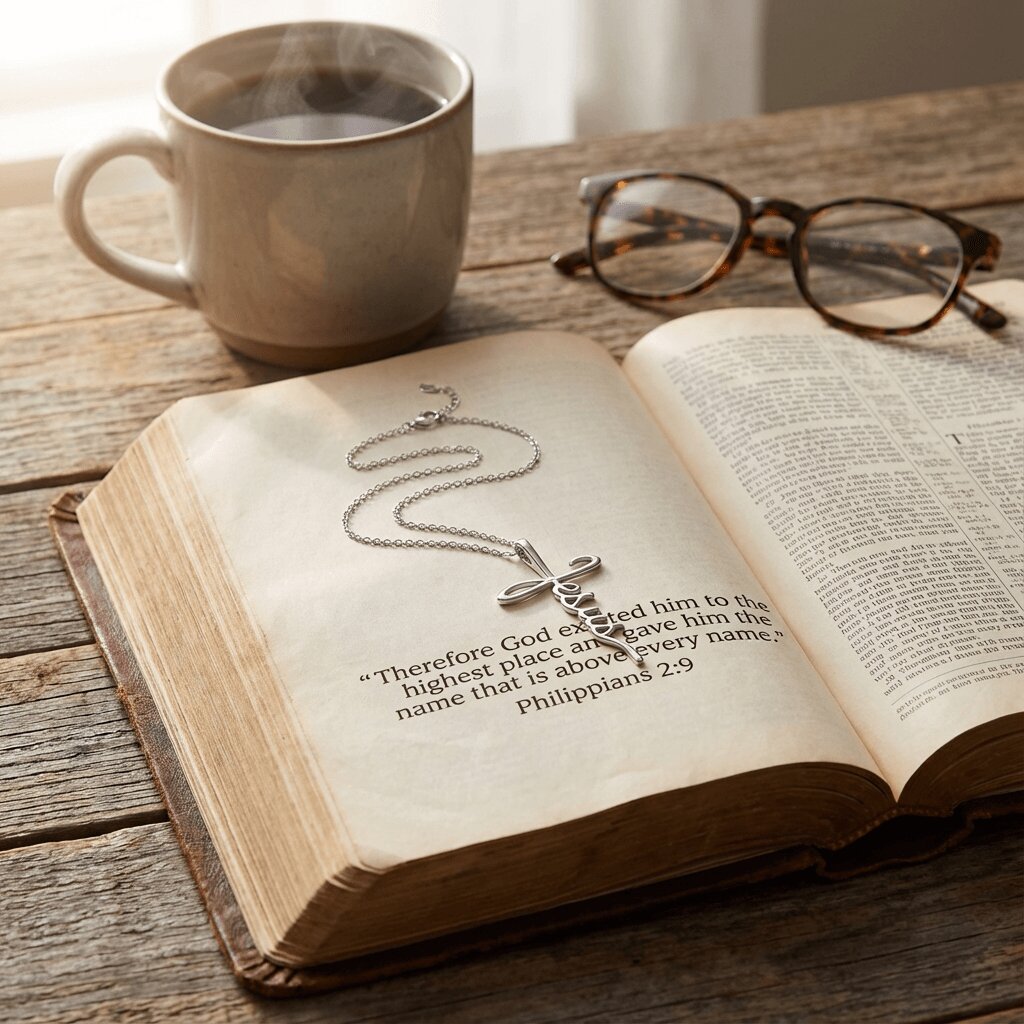 The Declaration Cross | Sterling Silver Christian Necklace