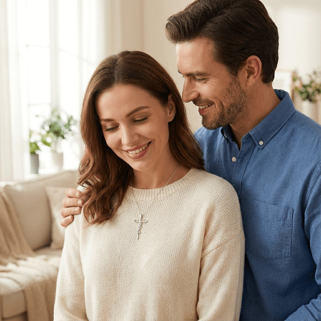 The Declaration Cross | Sterling Silver Christian Necklace