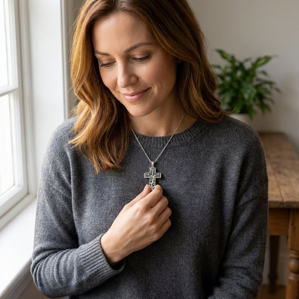 The Eden Cross | Sterling Silver Christian Necklace